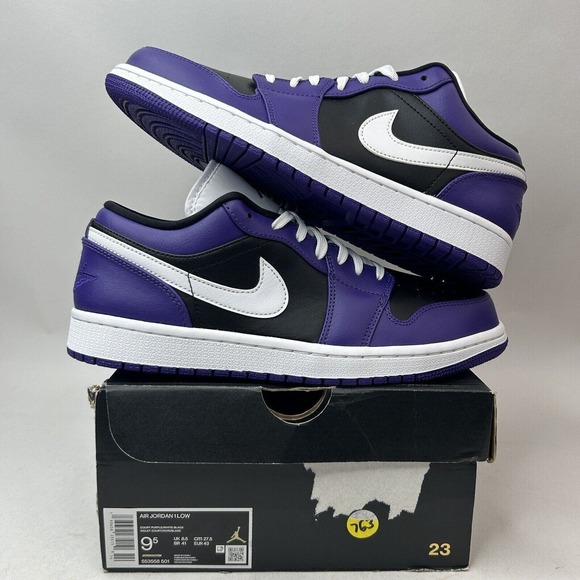 Jordan Other - Nike Shoes Air Jordan 1 Retro Low “Court Purple Black Toe” 2024